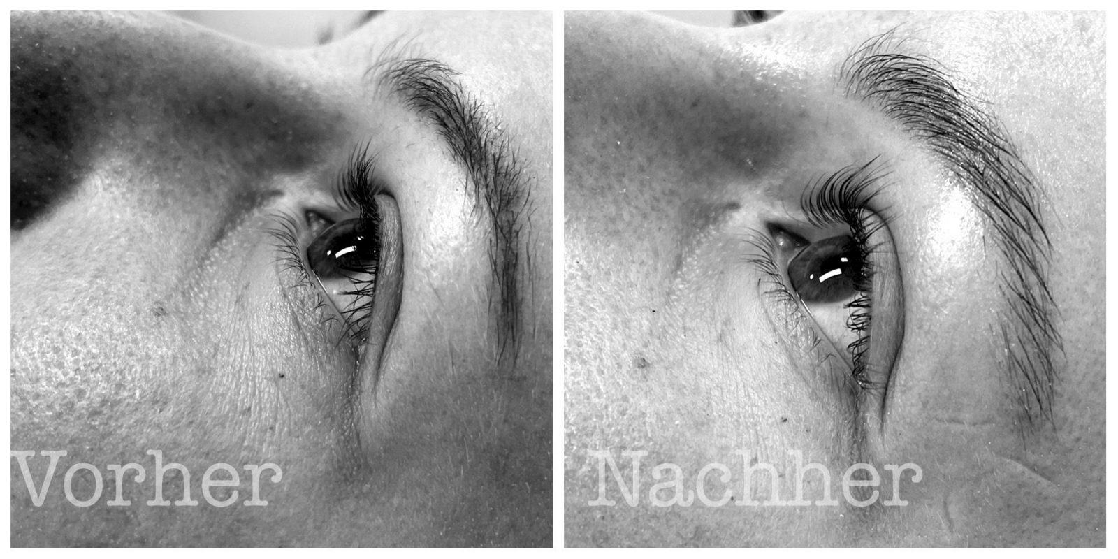 Vorher - Nachher Brow & Lashlifting