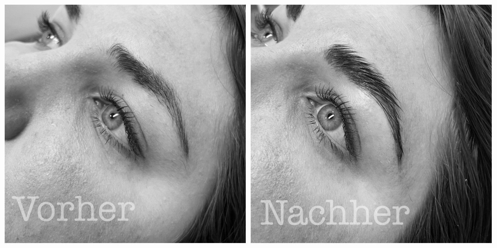 Vorher - Nachher Brow & Lashlifting