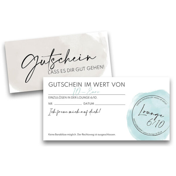 Gutschein im Wert von 10 Euro - Lounge 6-10