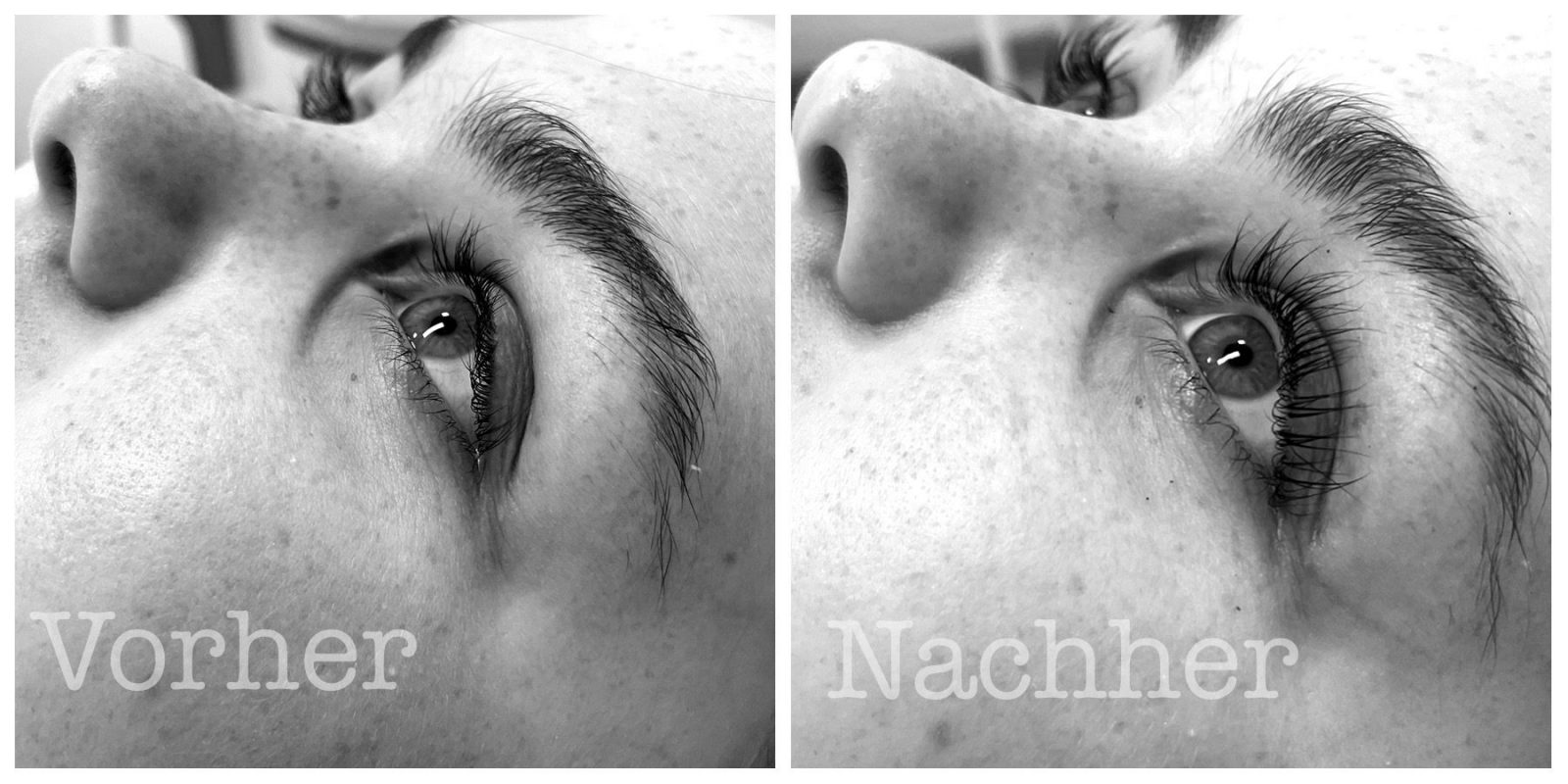 Vorher - Nachher Lashlifting