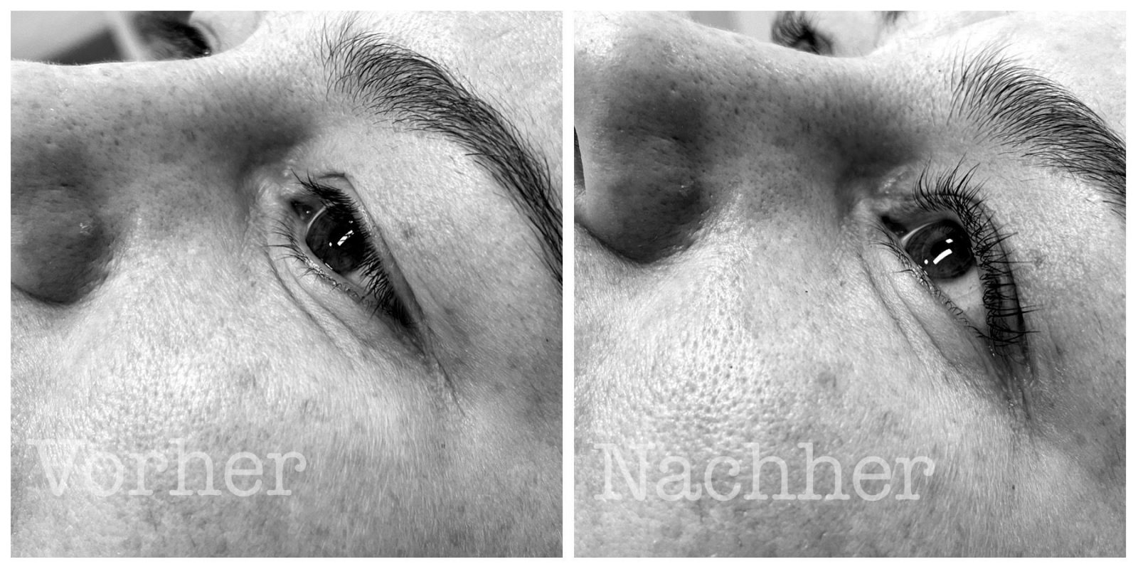 Vorher - Nachher Lashlifting