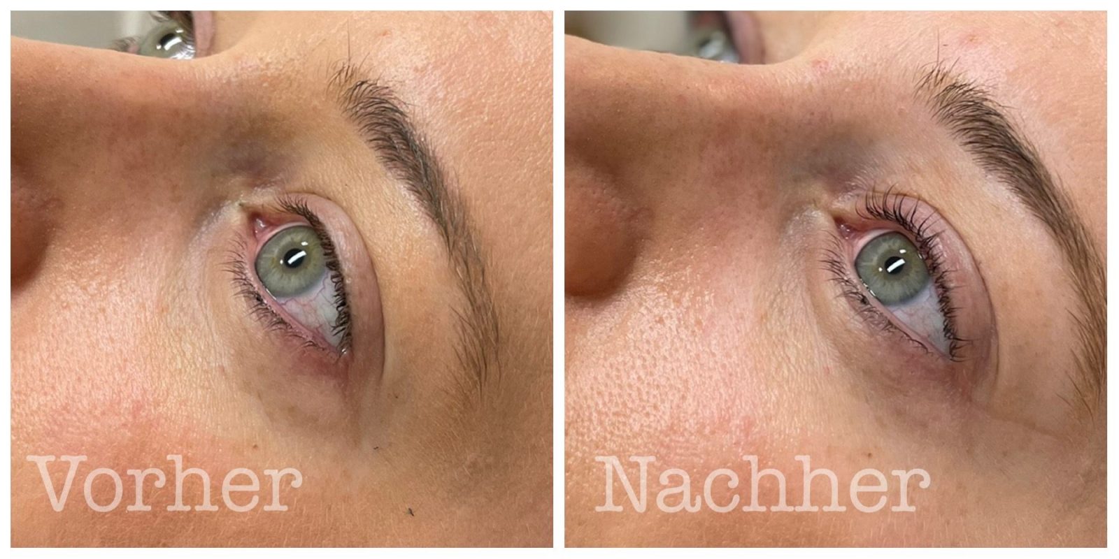 Vorher - Nachher Lashlifting